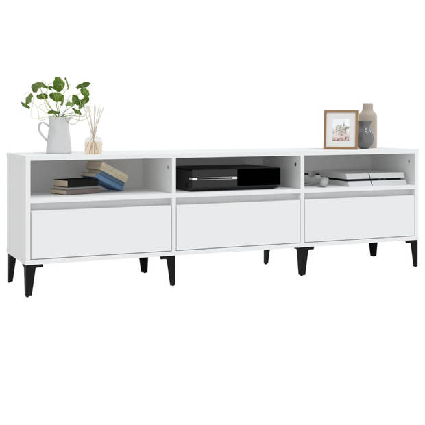 The Living Store Klassieke TV-kast - 150 x 30 x 44.5 cm - Duurzaam - Veel opbergruimte - Weergavefunctie