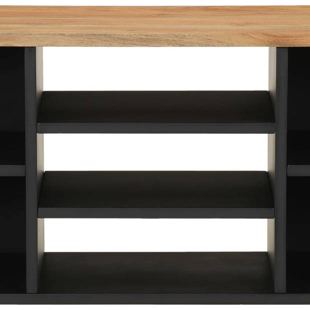 The Living Store TV-meubel - 100 x 33 x 46 cm - massief acaciahout