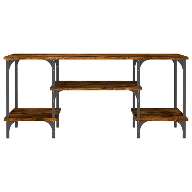 The Living Store Tv-meubel - Gerookt eiken - 102 x 35 x 45.5 cm - Duurzaam hout - Voldoende opbergruimte