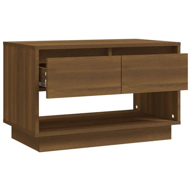 vidaXL Tv-meubel 70x41x44 cm bewerkt hout bruin eikenkleur