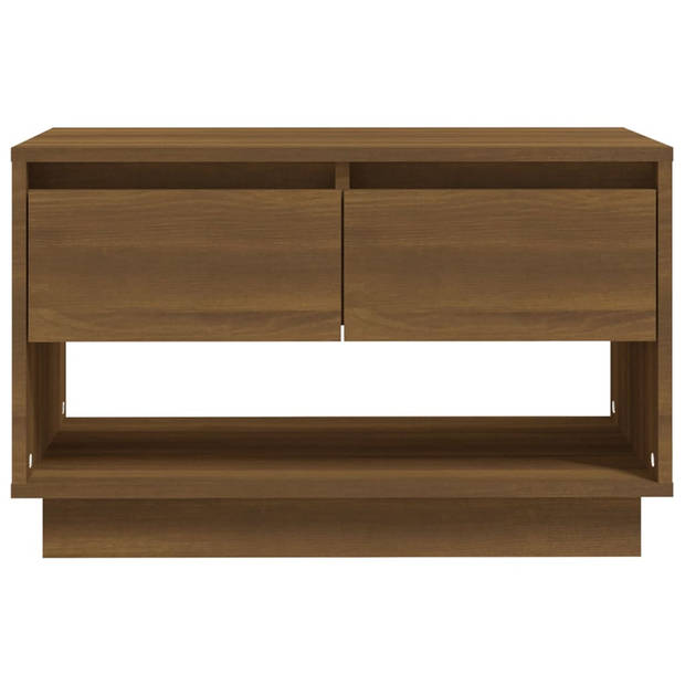 vidaXL Tv-meubel 70x41x44 cm bewerkt hout bruin eikenkleur