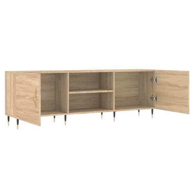 The Living Store Televisiekast Sonoma Eiken - TV-meubel 150x30x50 cm