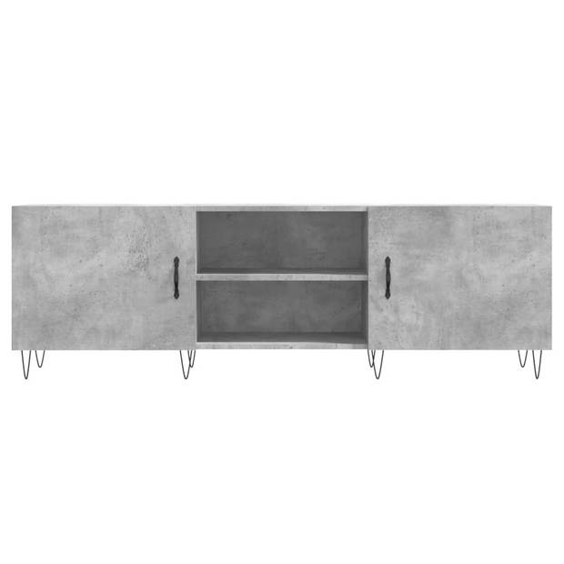 The Living Store TV-meubel Betongrijs - 150 x 30 x 50 cm - Trendy design