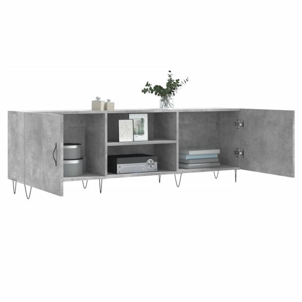 The Living Store TV-meubel Betongrijs - 150 x 30 x 50 cm - Trendy design