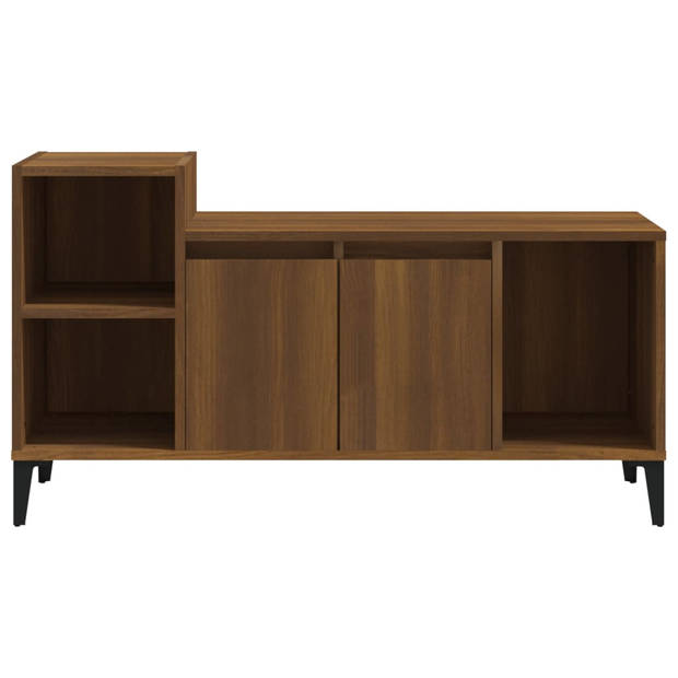 The Living Store Klassieke Tv-kast - 100 x 35 x 55 cm - Bruineiken