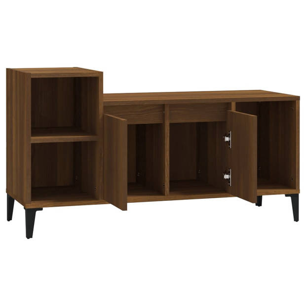 The Living Store Klassieke Tv-kast - 100 x 35 x 55 cm - Bruineiken