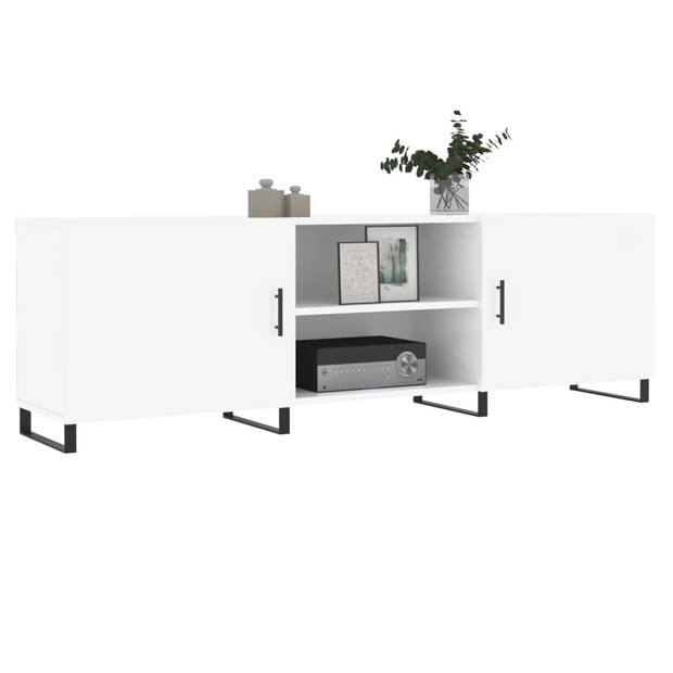 The Living Store TV-meubel - Hoogglans wit - 150 x 30 x 50 cm (B x D x H)