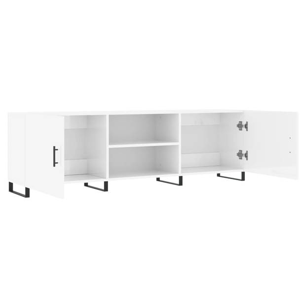 The Living Store TV-meubel - Hoogglans wit - 150 x 30 x 50 cm (B x D x H)