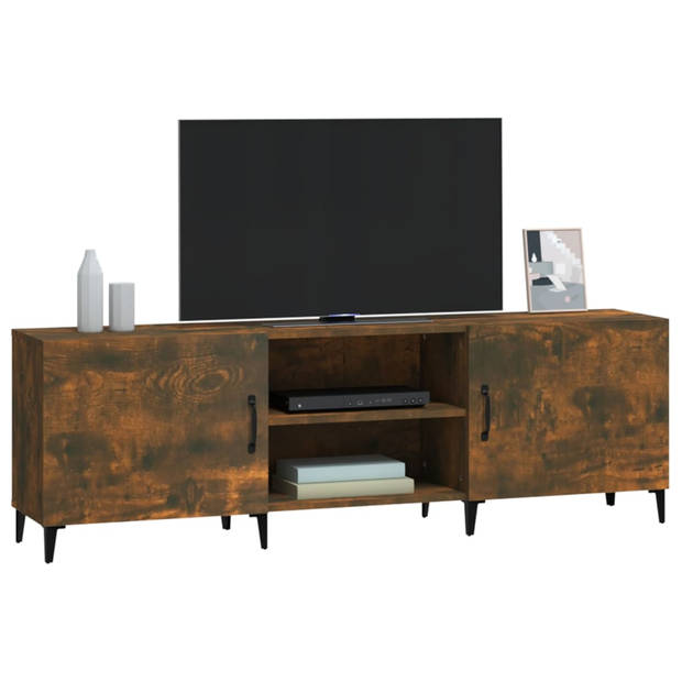 The Living Store TV-kast - Classic - Meubels - 150 x 30 x 50 cm - Gerookt Eiken