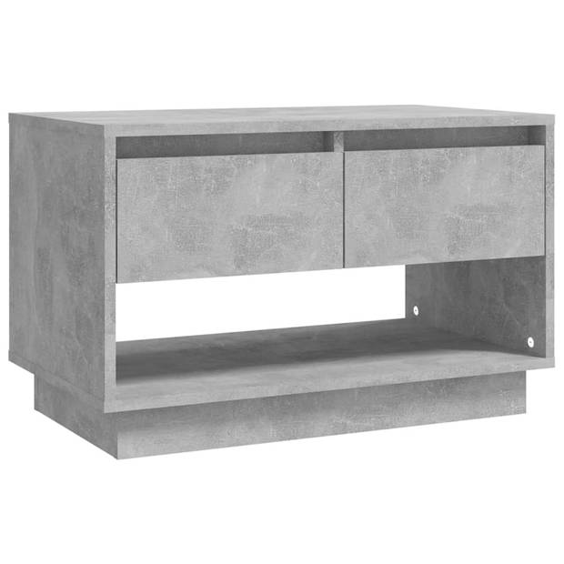 The Living Store Televisiemeubel - TV-kast - Betongrijs - 70 x 41 x 44 cm - 2 lades