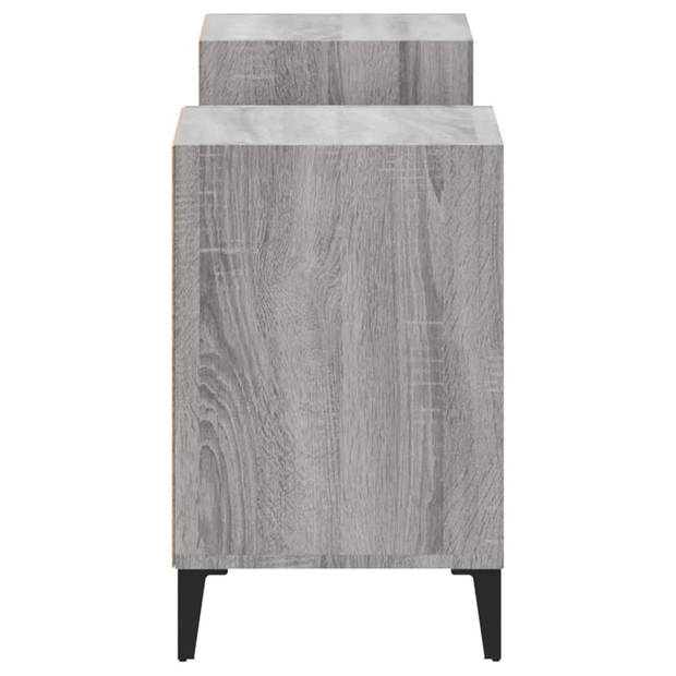 The Living Store Televisiekast - Onbekend - TV-meubel - 160 x 35 x 55 cm - Grijs Sonoma Eiken