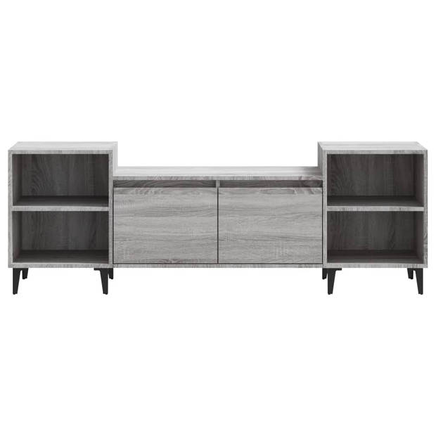 The Living Store Televisiekast - Onbekend - TV-meubel - 160 x 35 x 55 cm - Grijs Sonoma Eiken