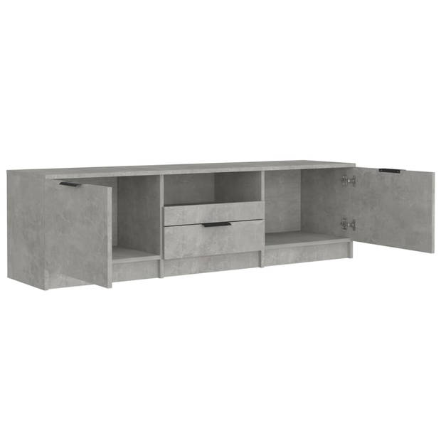 The Living Store TV-meubel Betongrijs 140x35x40 cm - praktisch en trendy