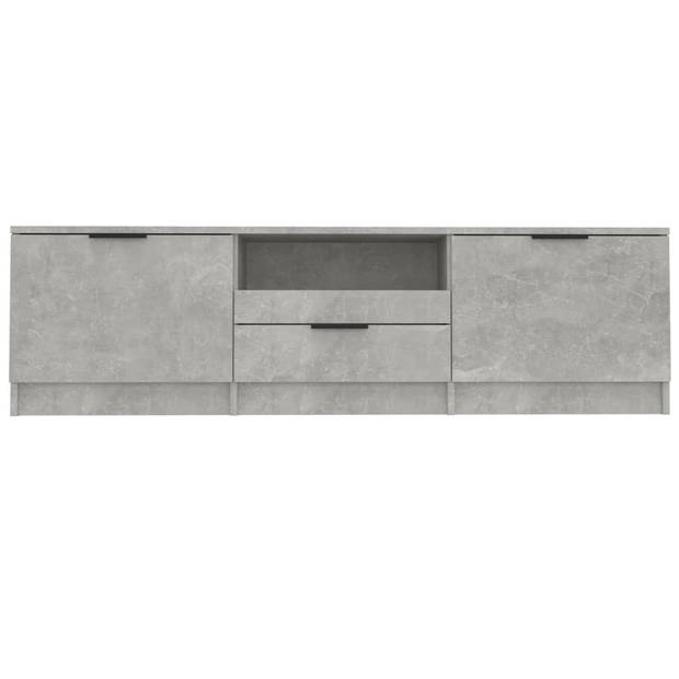 The Living Store TV-meubel Betongrijs 140x35x40 cm - praktisch en trendy