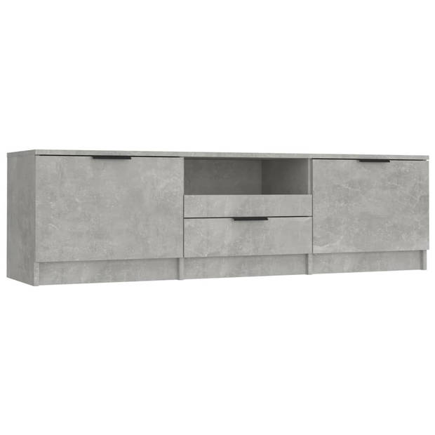 The Living Store TV-meubel Betongrijs 140x35x40 cm - praktisch en trendy