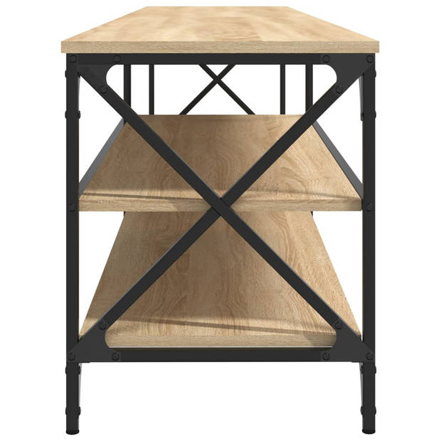 The Living Store Media Meubel - Sonoma Eiken - 200 x 40 x 50 cm - Duurzaam hout en metaal