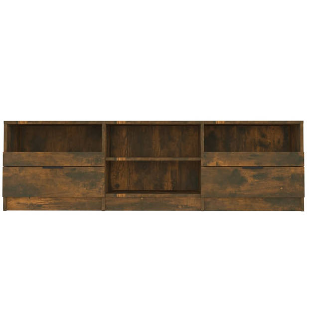 vidaXL Tv-meubel 150x33,5x45 cm bewerkt hout gerookt eikenkleurig