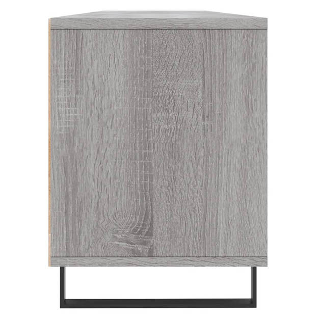 vidaXL Tv-meubel 150x30x44,5 cm bewerkt hout grijs sonoma eikenkleurig