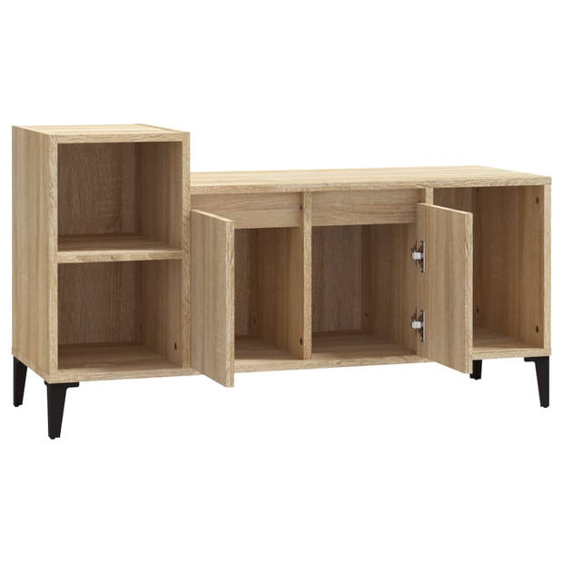 The Living Store Klassieke Tv-kast - Sonoma Eiken - 100x35x55 cm