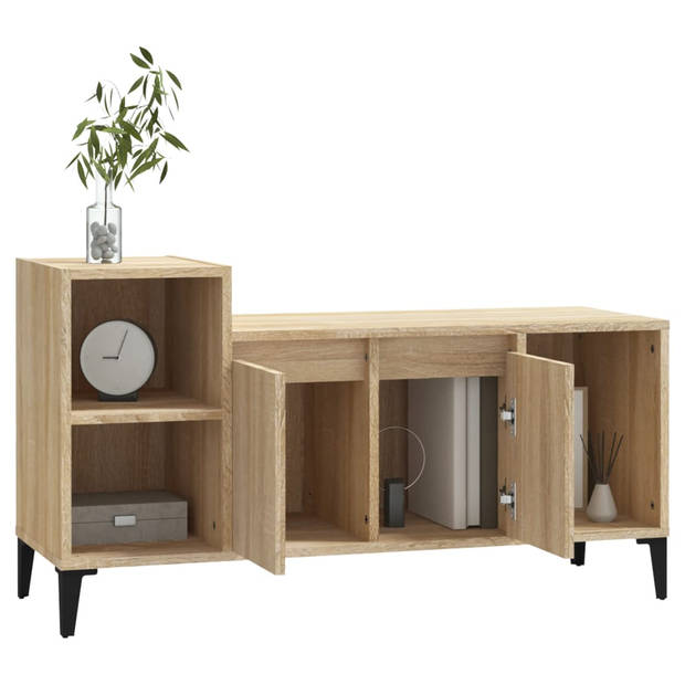 The Living Store Klassieke Tv-kast - Sonoma Eiken - 100x35x55 cm