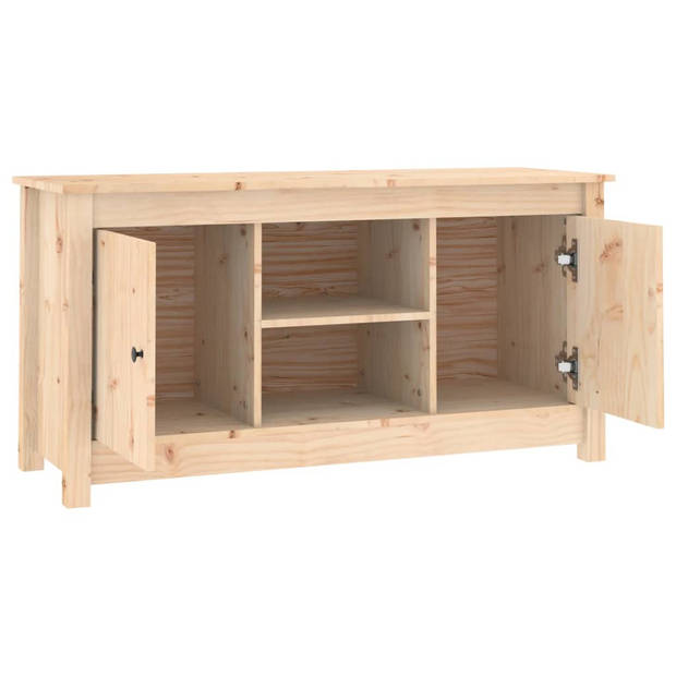 vidaXL Tv-meubel 103x36,5x52 cm massief grenenhout