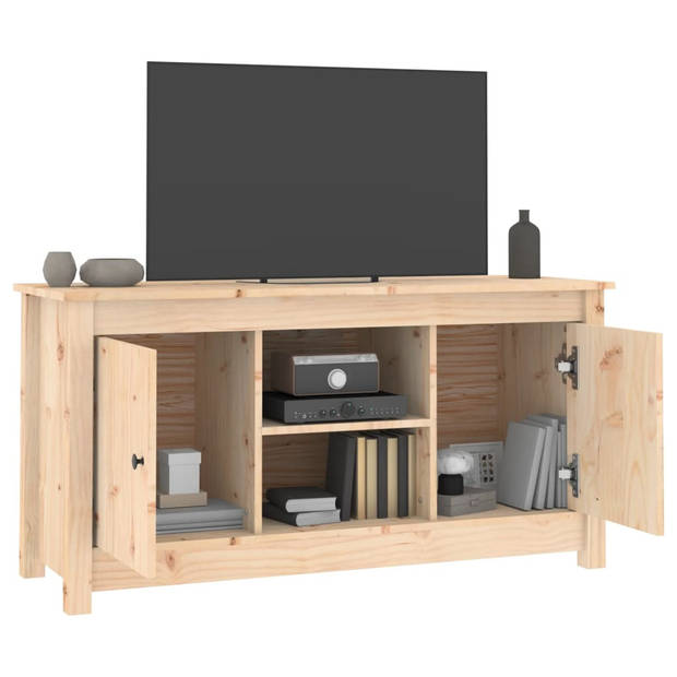 vidaXL Tv-meubel 103x36,5x52 cm massief grenenhout