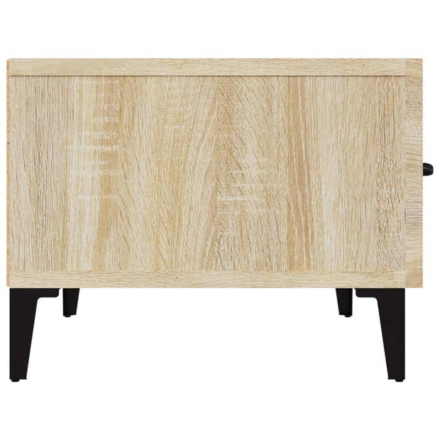 The Living Store Televisiemeubel Sonoma Eiken - Moderne Media-kast - 150 x 34.5 x 30 cm - Stevig - Voldoende