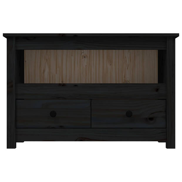 The Living Store Tv-meubel Landelijk - 79 x 35 x 52 cm - Massief grenenhout