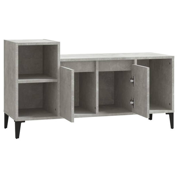 The Living Store Tv-kast Betongrijs 100x35x55 cm - Klassiek design