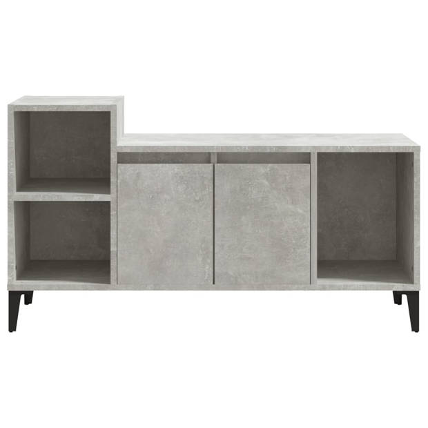 The Living Store Tv-kast Betongrijs 100x35x55 cm - Klassiek design