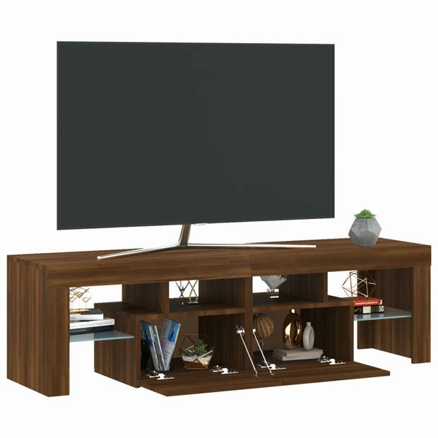 The Living Store TV-meubel - TV-meubel met LED-verlichting - 140x36.5x40 cm