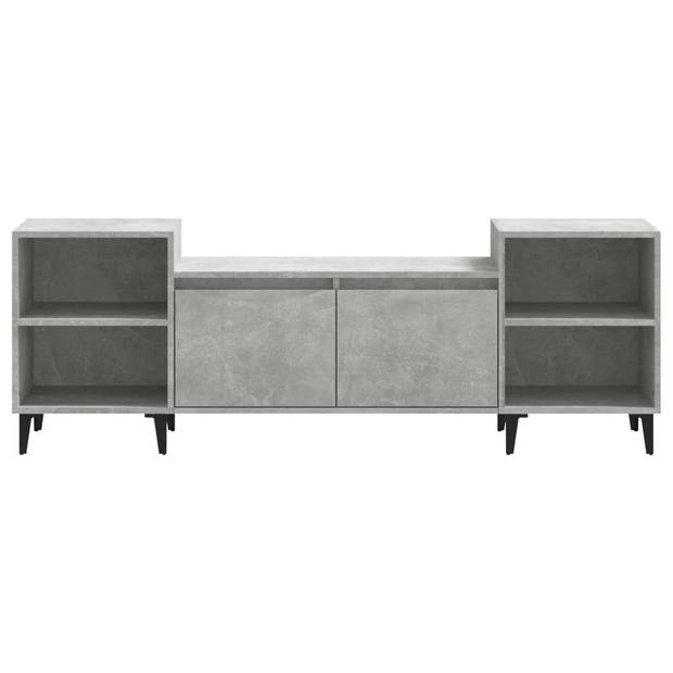 The Living Store TV-kast - Betongrijs - 160 x 35 x 55 cm - Stevig materiaal