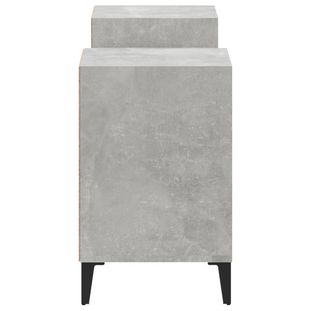 The Living Store TV-kast - Betongrijs - 160 x 35 x 55 cm - Stevig materiaal