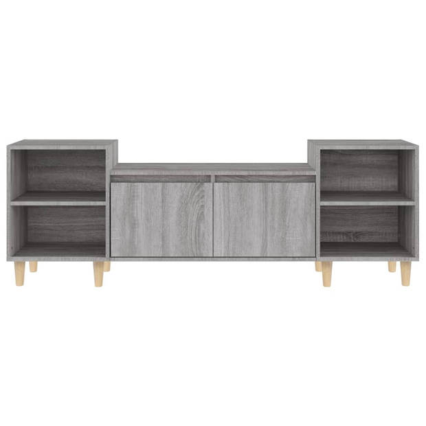 The Living Store Televisiekast - Trendy en Praktisch - Meubel - 160 x 35 x 55 cm - Grijs Sonoma Eiken