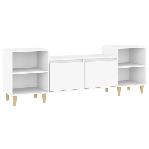 The Living Store Televisiekast - Tv-meubel - 160x35x55 cm - Wit