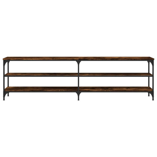 The Living Store tv-meubel Smoked Oak 180x30x50 cm - Trendy en praktisch