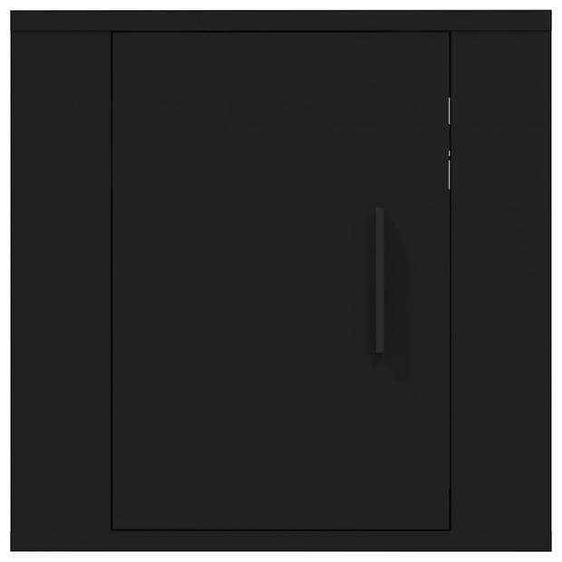vidaXL Tv-wandmeubels 2 st 40x34,5x40 cm zwart