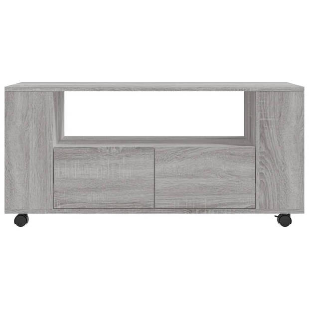 The Living Store TV-meubel - media-kast - 102 x 34.5 x 43 cm - grijs sonoma eiken