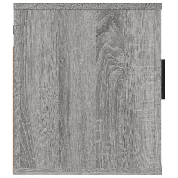 The Living Store TV-wandmeubel - van 2 - Grijs Sonoma Eiken - 40x34.5x40 cm - Bewerkt Hout