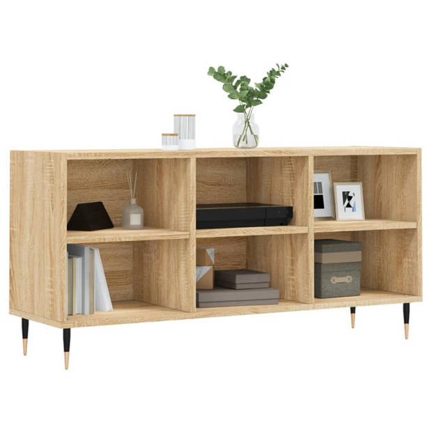 The Living Store Tv-meubel - 103.5 x 30 x 50 cm - Sonoma eiken