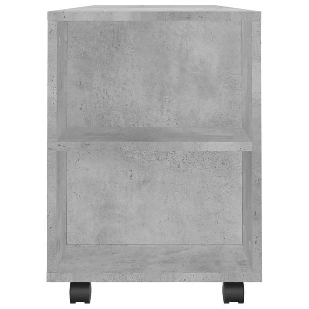 vidaXL Tv-meubel 102x34,5x43 cm bewerkt hout betongrijs