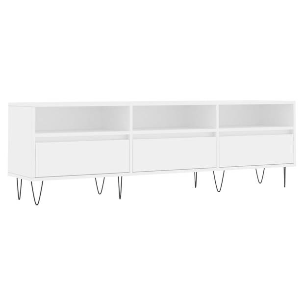 The Living Store TV-meubel - TV-kast - 150 x 30 x 44.5 cm - wit