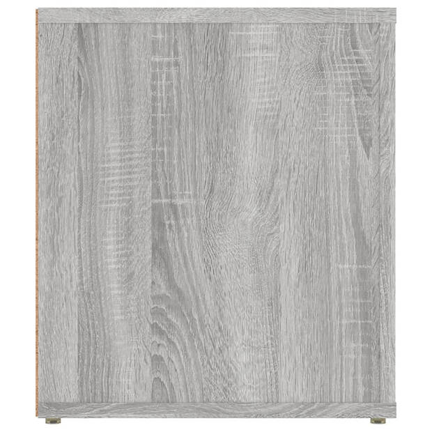 vidaXL Tv-meubel 100x35x40 cm bewerkt hout grijs sonoma eikenkleurig