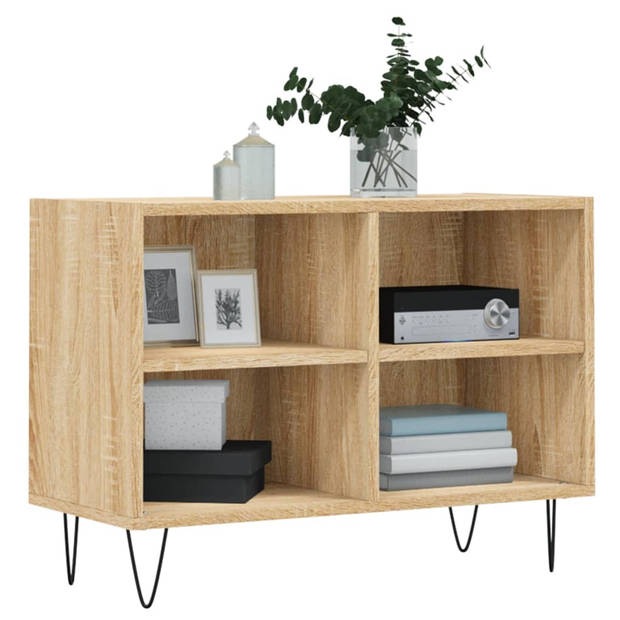 The Living Store TV-meubel X - TV-kast - 69.5 x 30 x 50 cm - Sonoma eiken