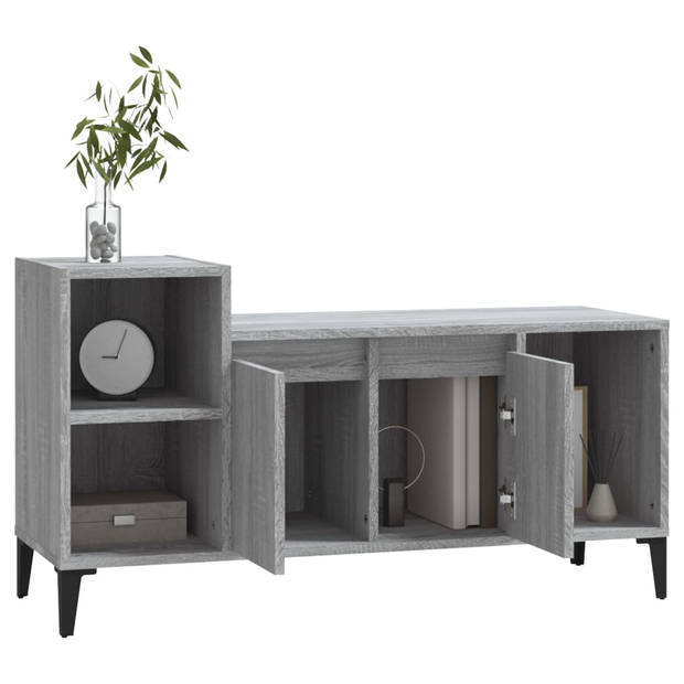 The Living Store Tv-kast Classic - Tv-meubel - 100 x 35 x 55 cm - Grijs sonoma eiken