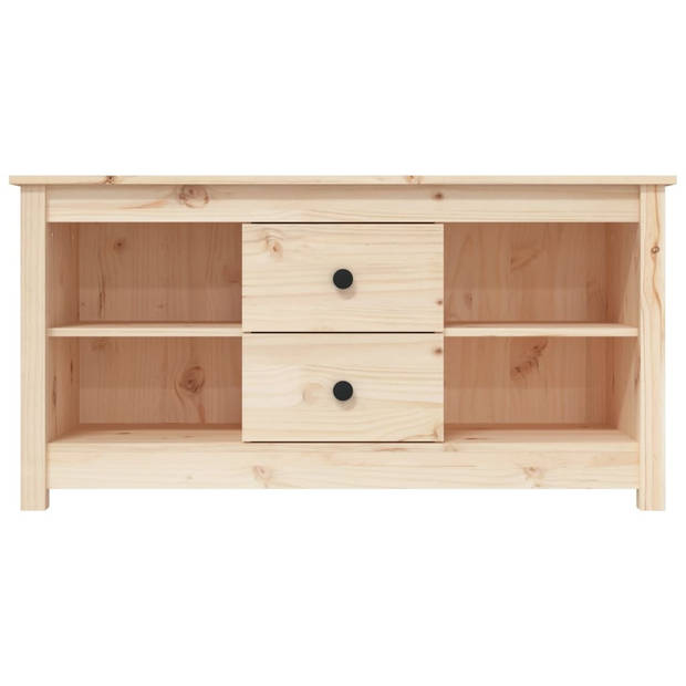 The Living Store Tv-Kast Grenenhout - 103 x 36.5 x 52 cm - Trendy design