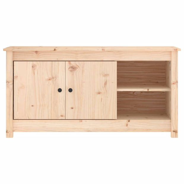 The Living Store TV-meubel Grenenhout - 103 x 36.5 x 52 cm - Stabiel frame