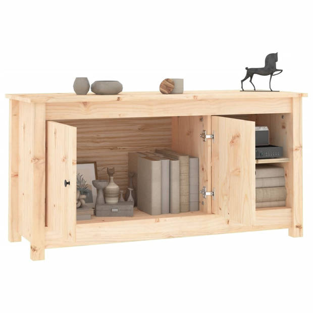 The Living Store TV-meubel Grenenhout - 103 x 36.5 x 52 cm - Stabiel frame
