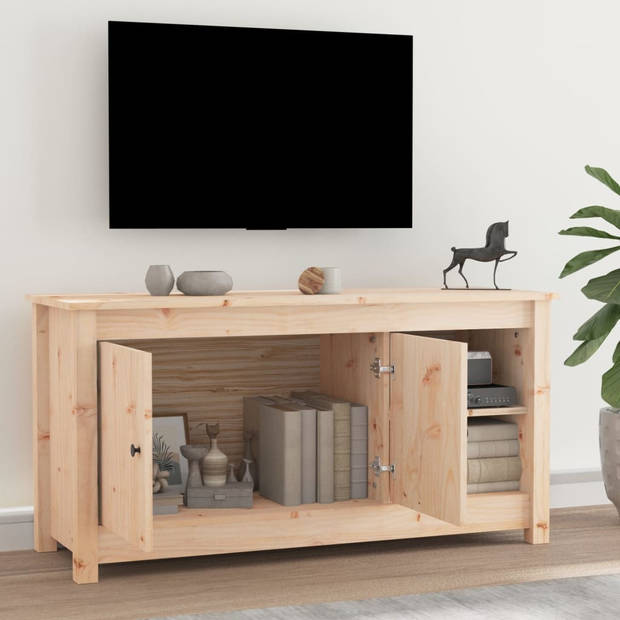vidaXL Tv-meubel 103x36,5x52 cm massief grenenhout