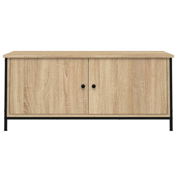 vidaXL Tv-meubel 102x35x45 cm bewerkt hout sonoma eikenkleurig